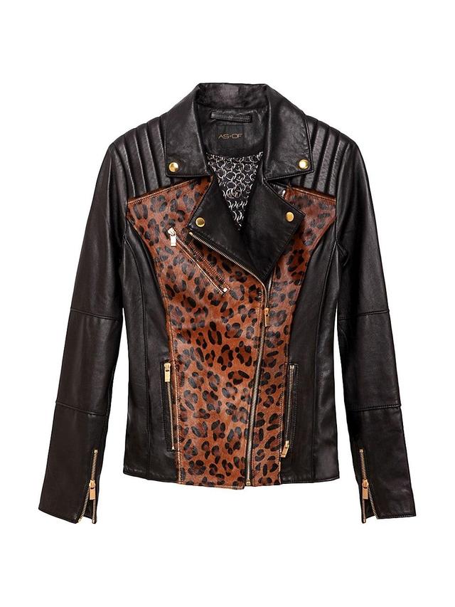 Womens Lou Perfecto Leather Jacket Product Image