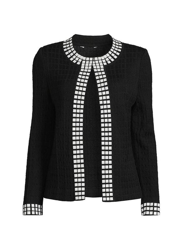 Womens Studded Open-Front Jacket Product Image