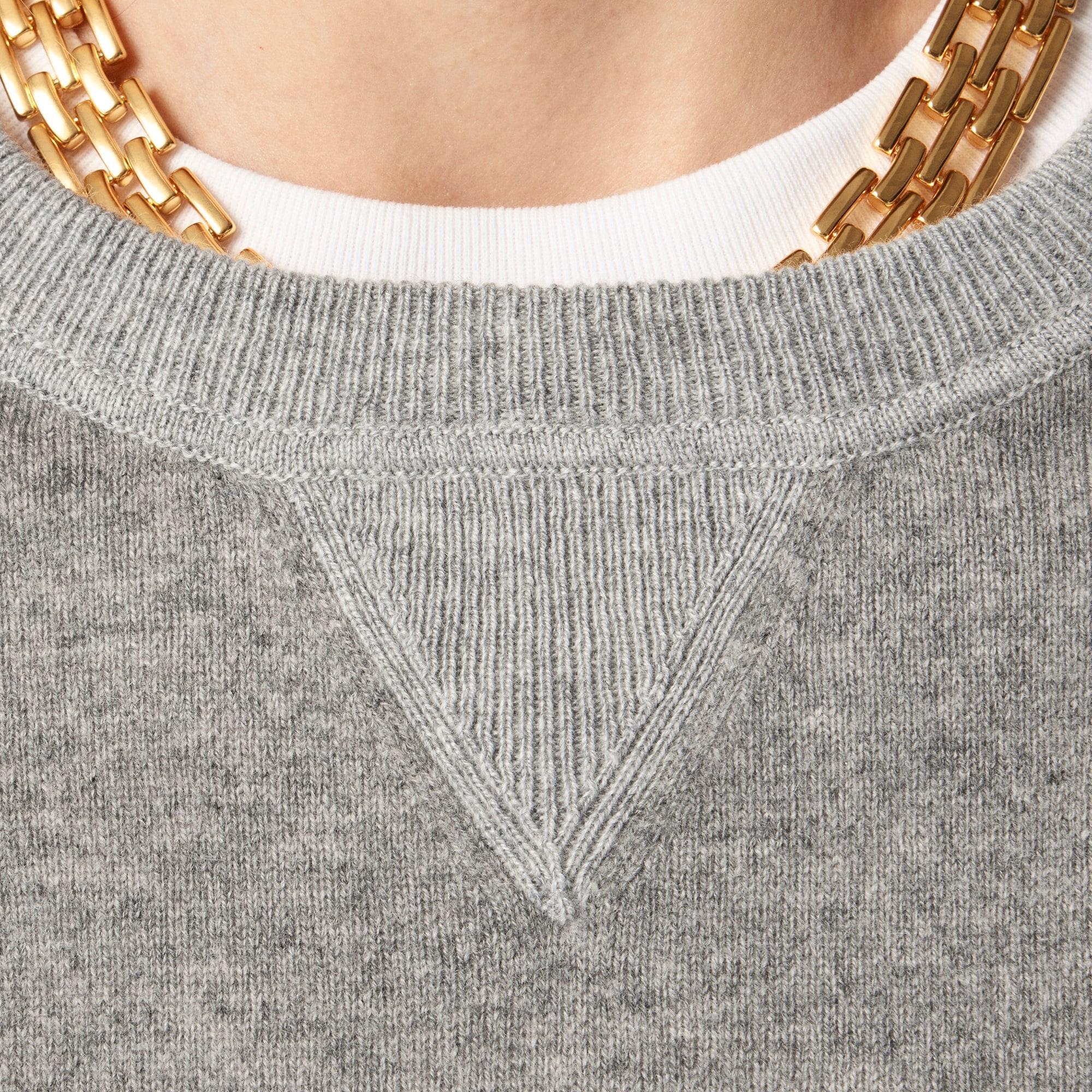 Marled cashmere crewneck sweatshirt Product Image