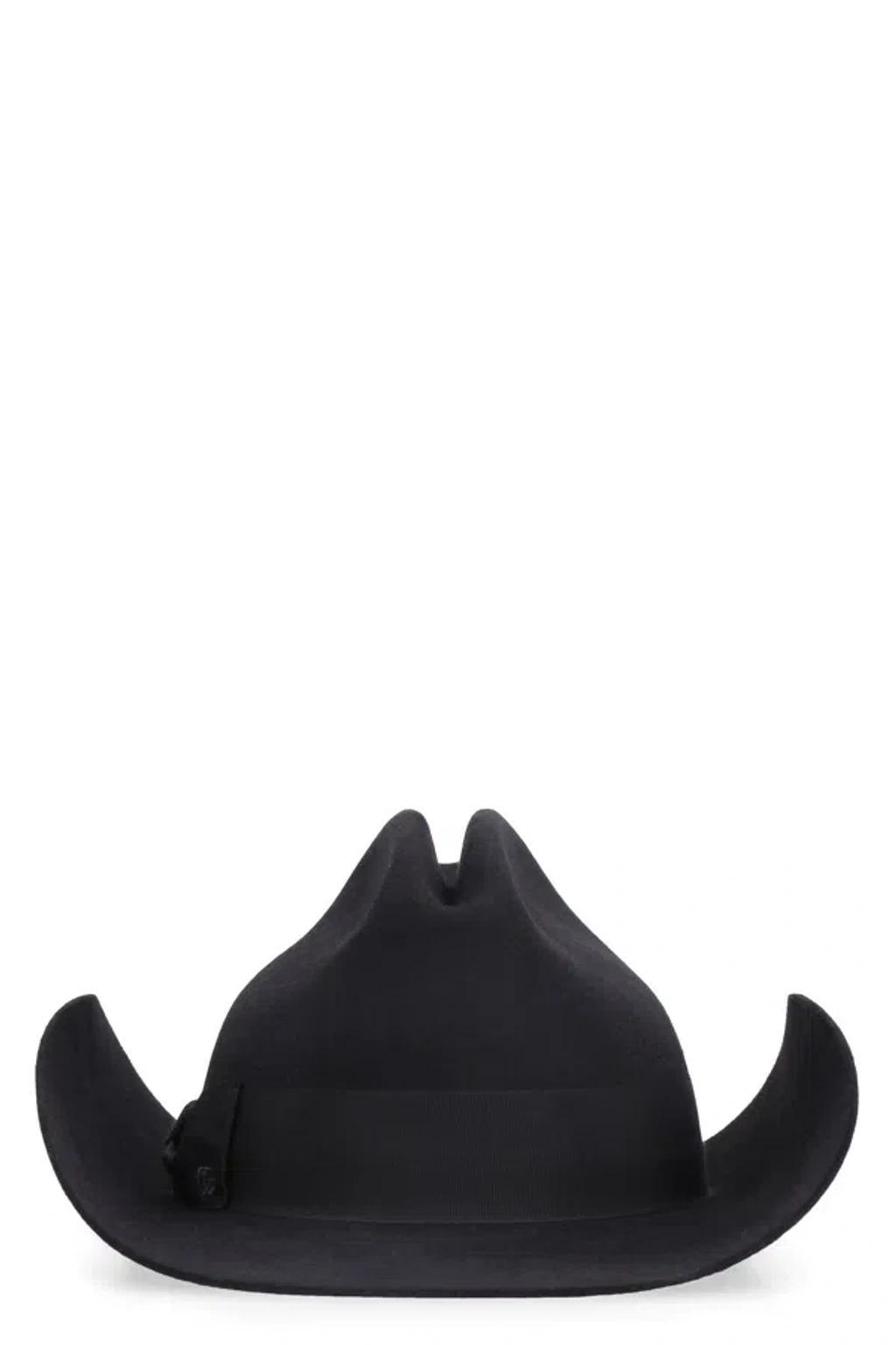 Felt Fedora Hat In Black product image