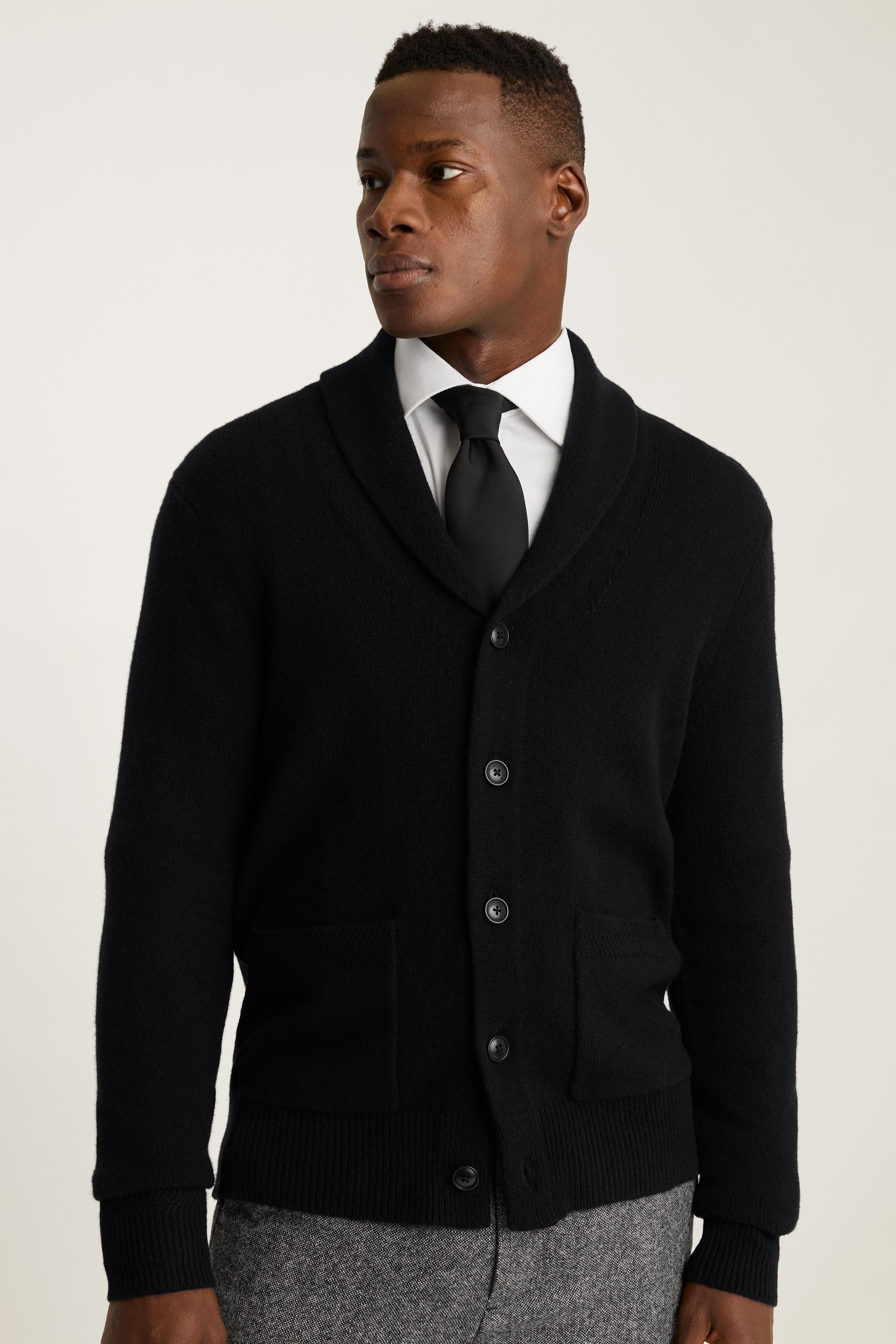 Cashmere Shawl Collar Cardigan Product Image