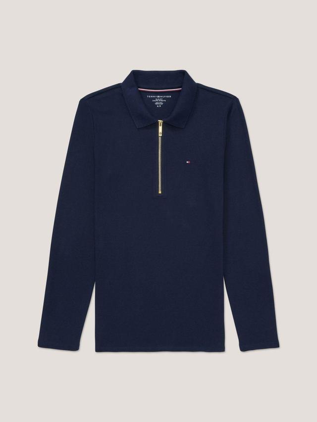 Tommy Hilfiger Women's Solid Zip Polo Product Image