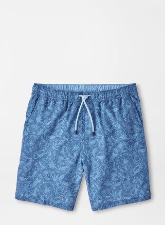 Peter Millar Crown Mezcal Mayhem Print Swim Trunks, 7 Product Image