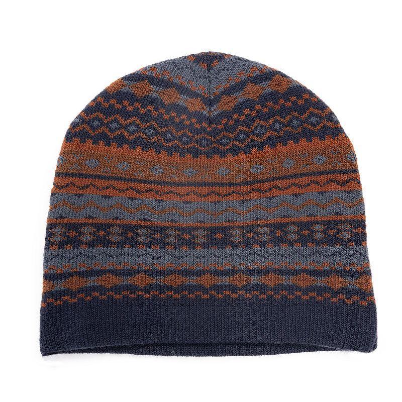 Mens MUK LUKS Heat Retainer Hat, Dark Blue Product Image