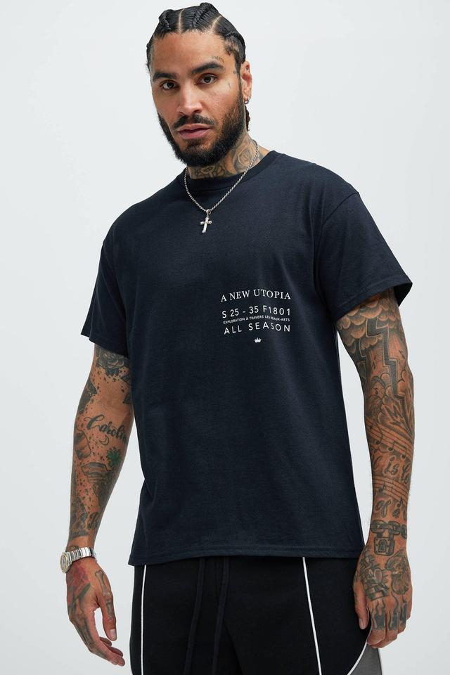 A New Utopia Short Sleeve Tee - Black Product Image