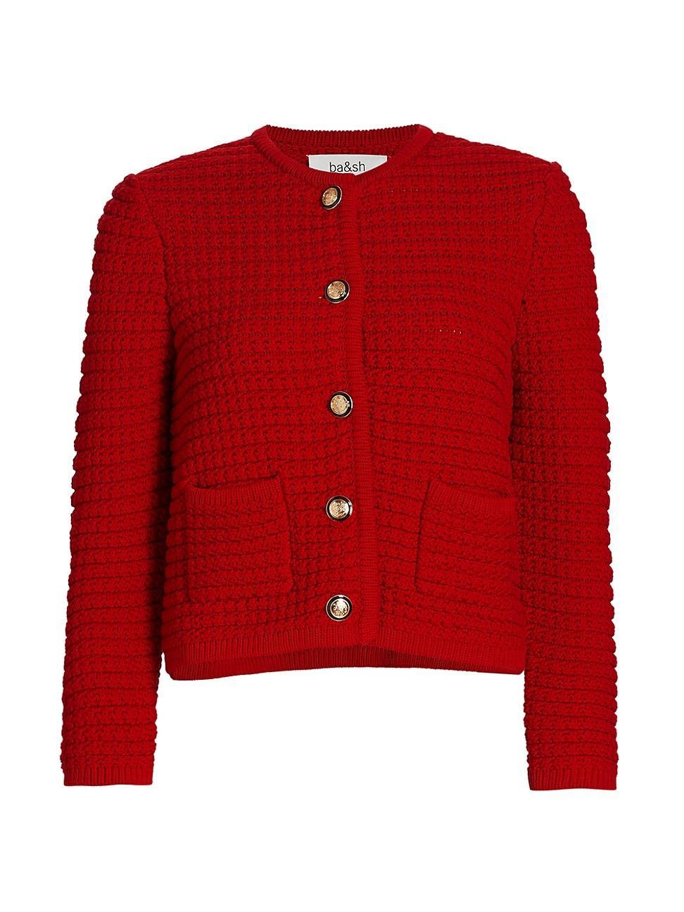 Womens Gaspard Pearl-Knitted Cardigan Product Image