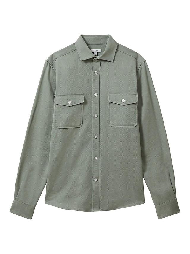 Mens Arlo Woven Button-Up Overshirt Product Image