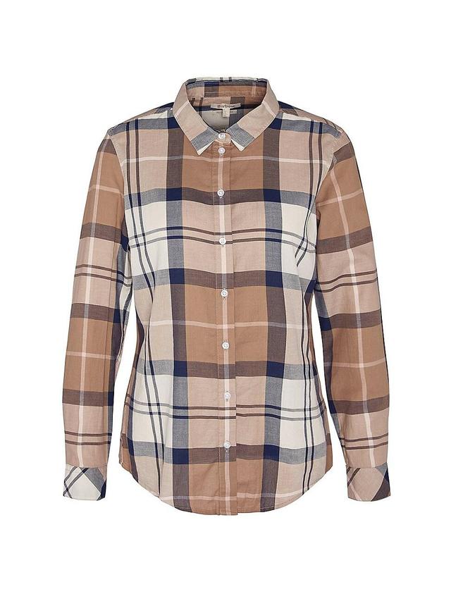 Womens Bredon Cotton Plaid Shirt Product Image