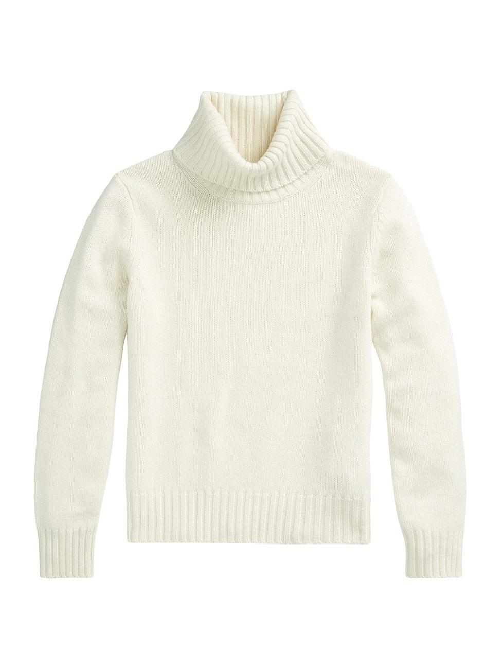 Womens Wool Turtleneck Sweater Product Image