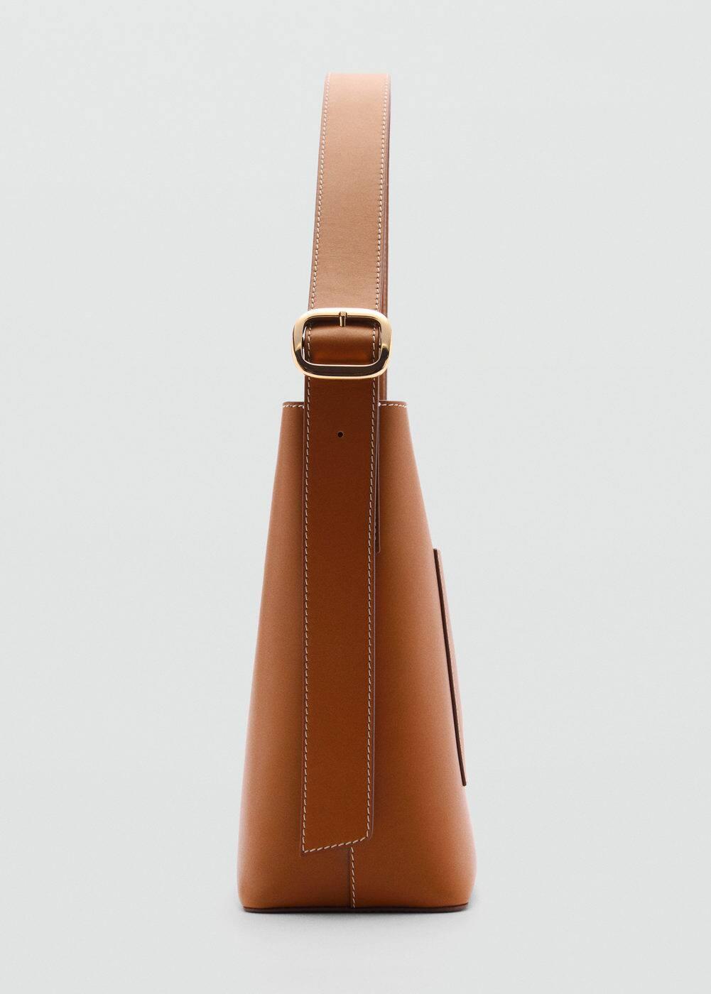 MANGO shopper bag leather - One size - Women Product Image