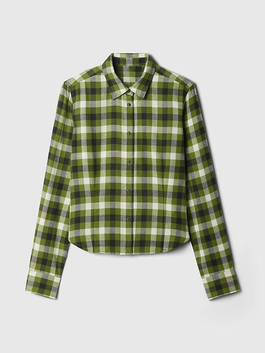 Organic Cotton Cropped Shirt Product Image