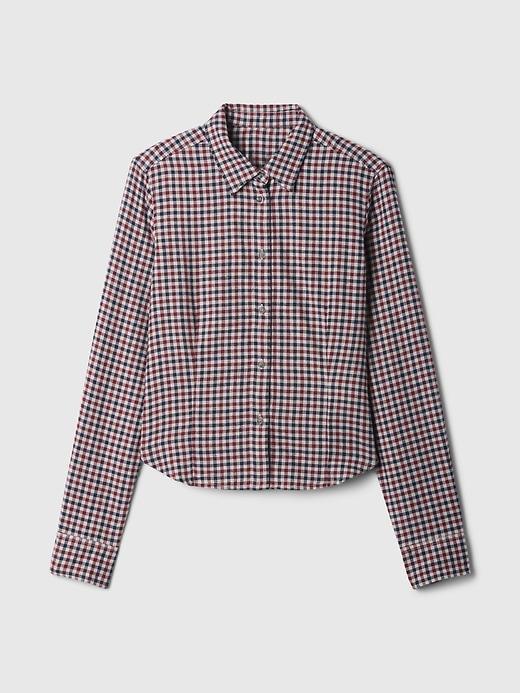 Organic Cotton Cropped Shirt Product Image