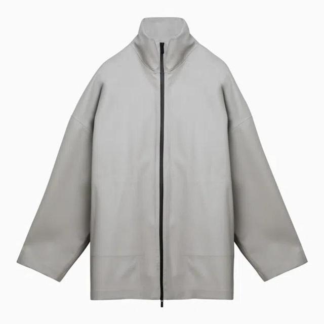 Rubberized High-necked Jacket Paris Sky Men In Grey Product Image