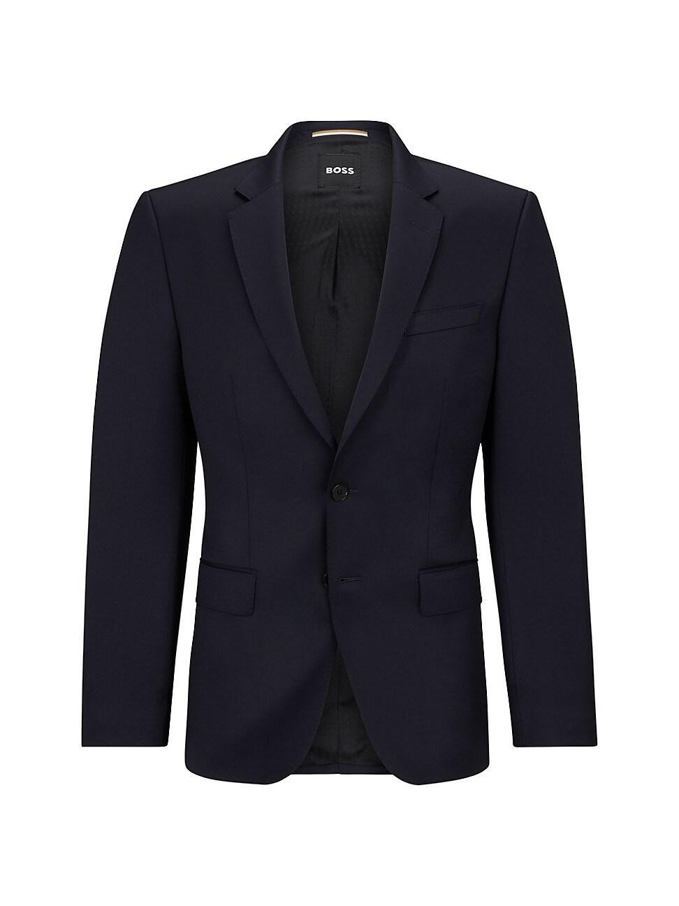 Mens Single-Breasted Jacket in Wool Product Image