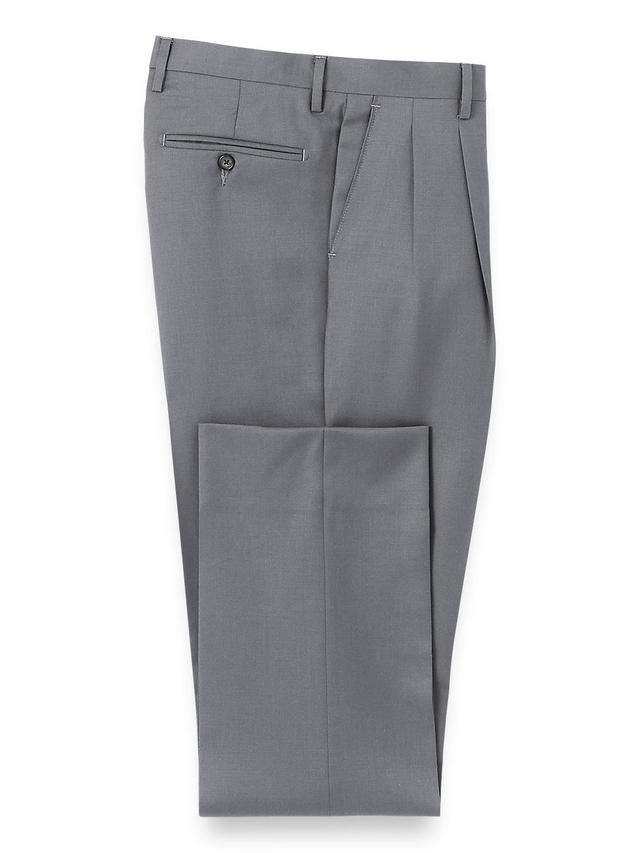 Wool Gabardine Pleated Pants Product Image