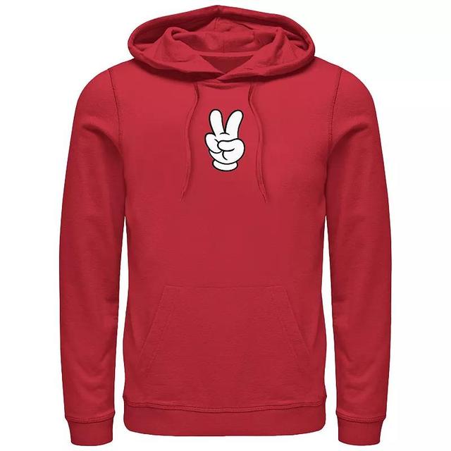 Disneys Mickey Classic Peace Hand Mens Graphic Hoodie Product Image