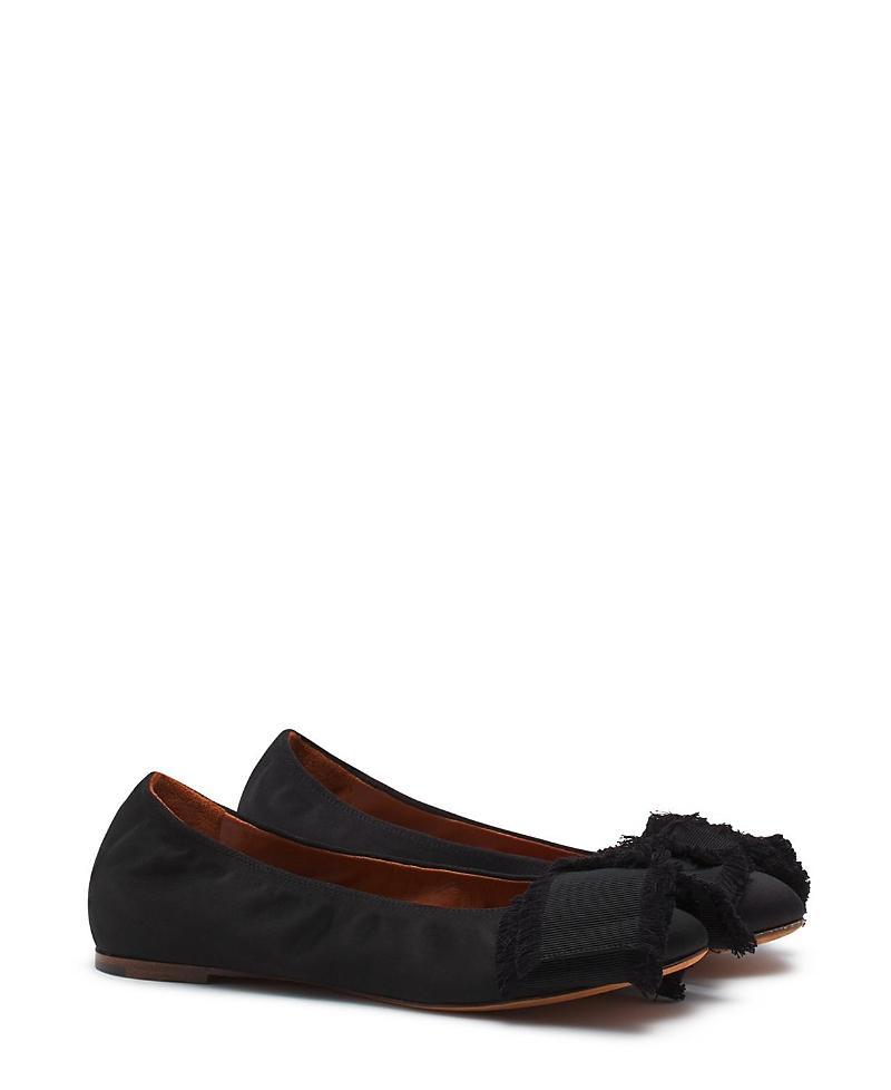 Lanvin Womens Ballerina Flat with A Satin Bow Product Image