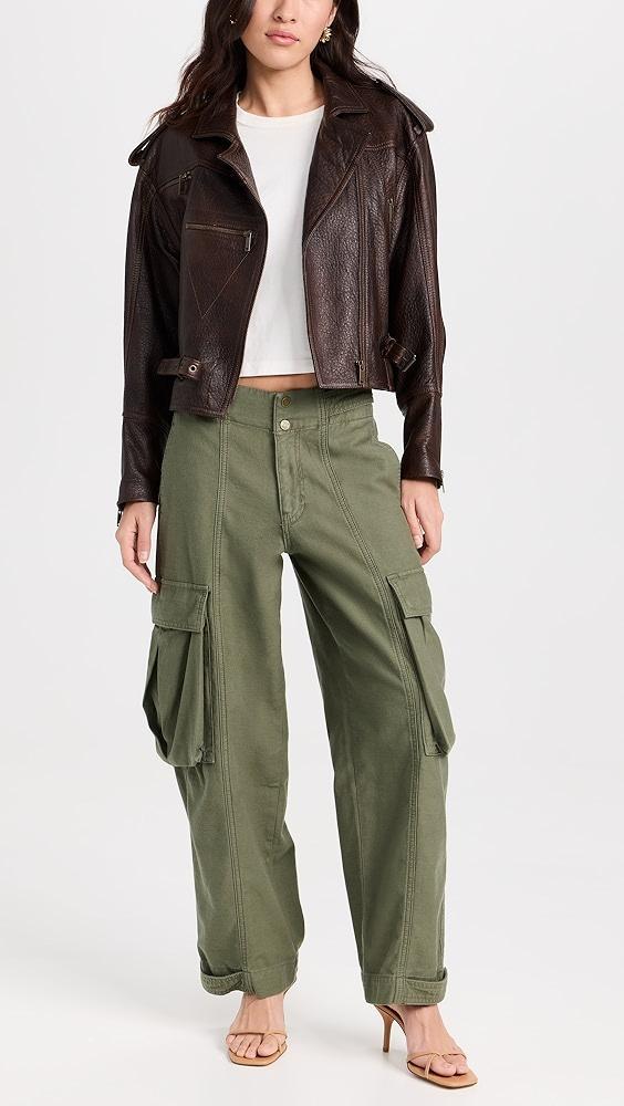 FRAME Wide Leg Cargo Trousers | Shopbop Product Image