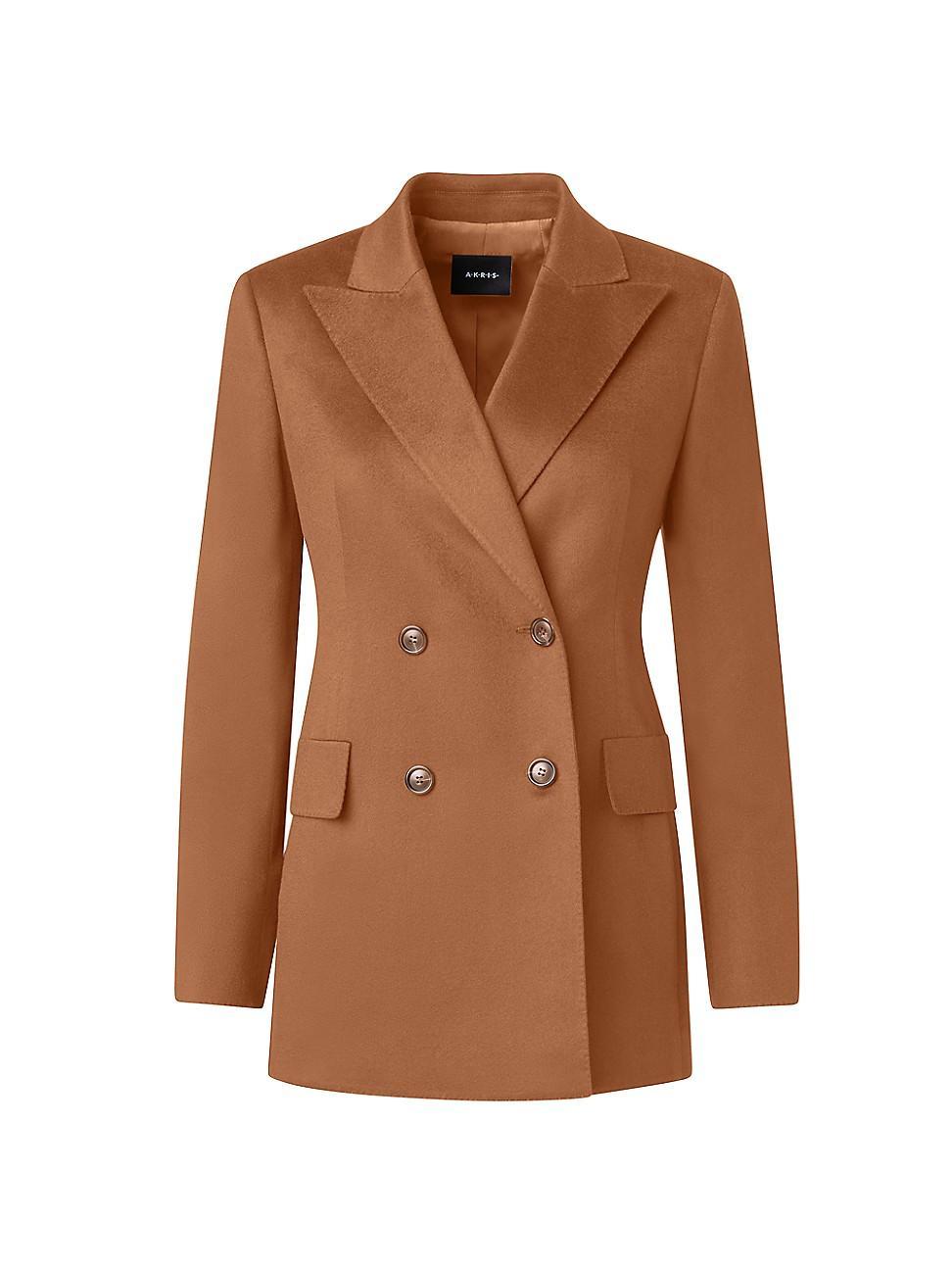 Womens Cashmere Double-Breasted Blazer Product Image