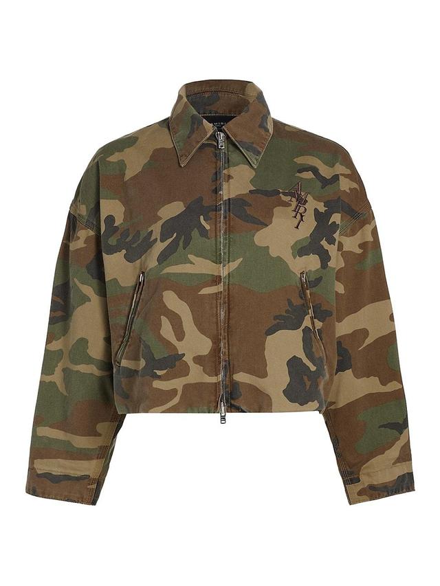 Womens Camo Workman Cotton Zip Jacket Product Image