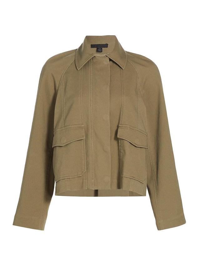 Womens Cotton-Blend Twill Jacket Product Image