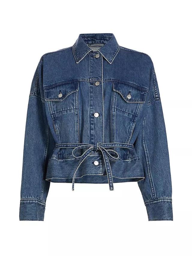 E24 Belted Denim Jacket Product Image