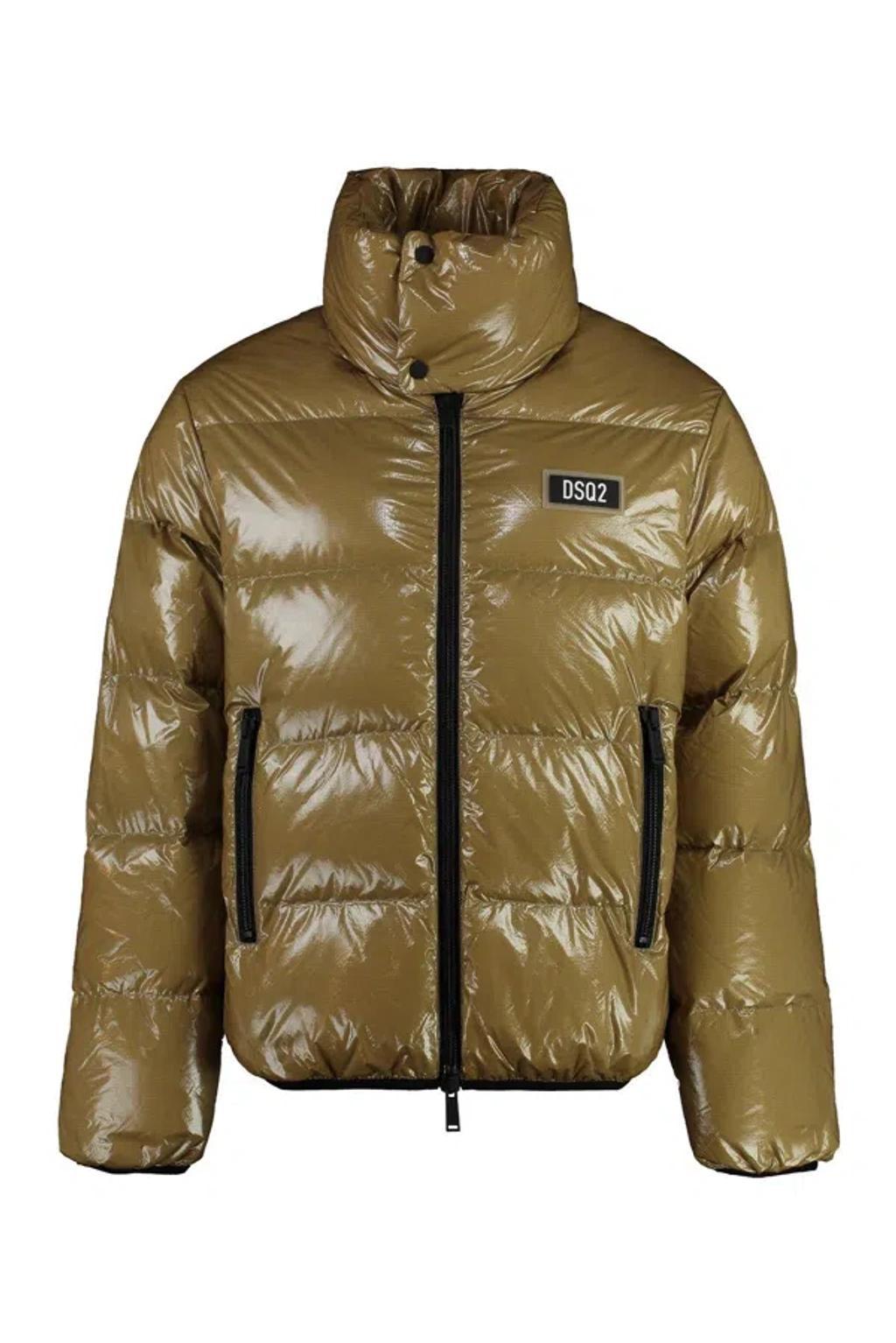 DSQUARED2 Ultra Light Down Jacket In Brown Product Image