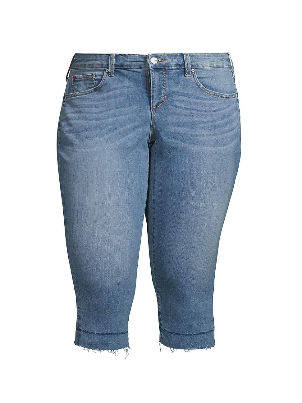 Womens New Pirate Medium-Rise Capri Jeans Product Image