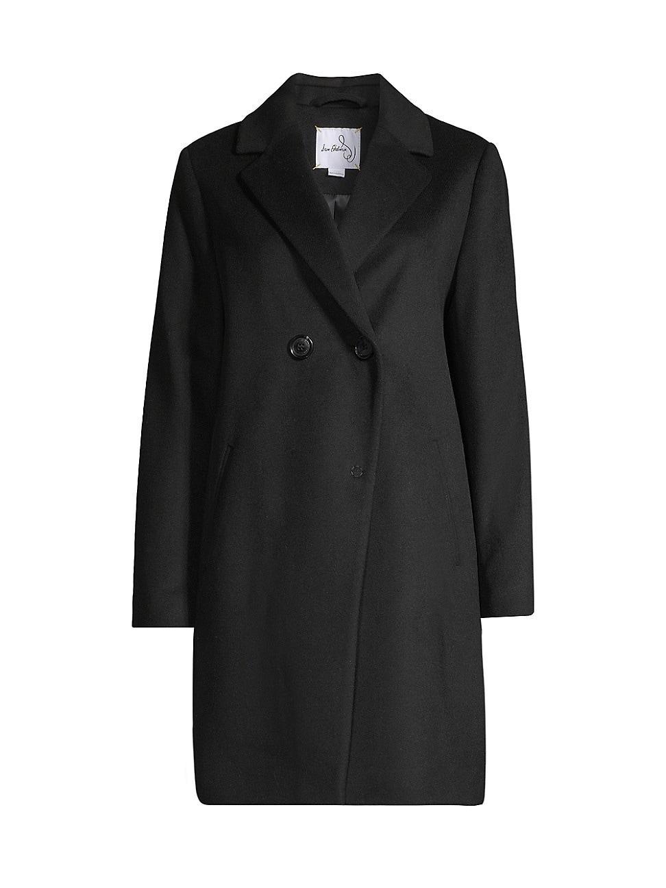 Womens Wool-Blend Double-Breasted Cutaway Coat product image