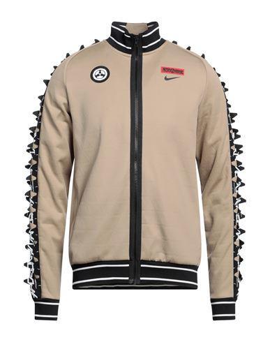 NIKE Man Sweatshirt Khaki Size Xs Polyester, Nylon In Beige Product Image