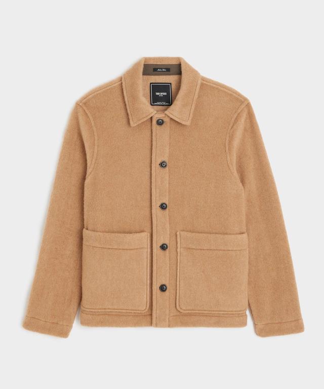 Camel Fleece Chore Jacket in Camel Product Image