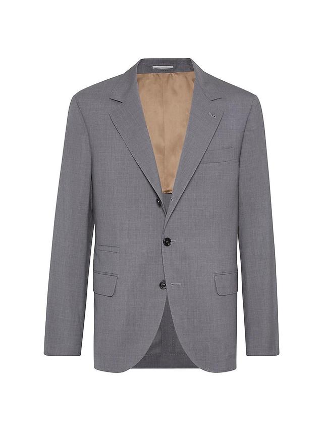 Mens Super 150s Lightweight Wool and Silk Blazer Product Image