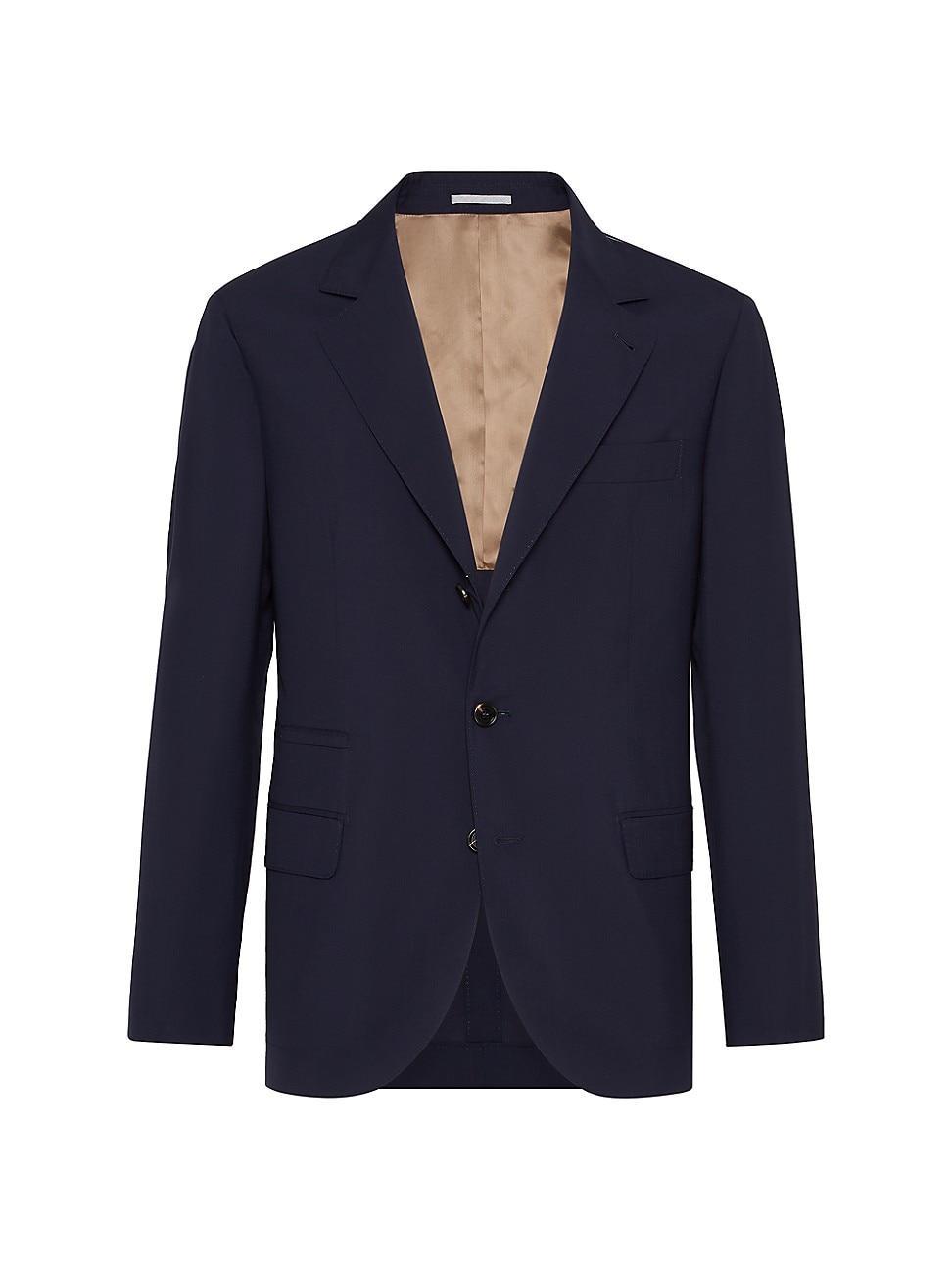 Mens Super 150s Lightweight Wool and Silk Blazer Product Image