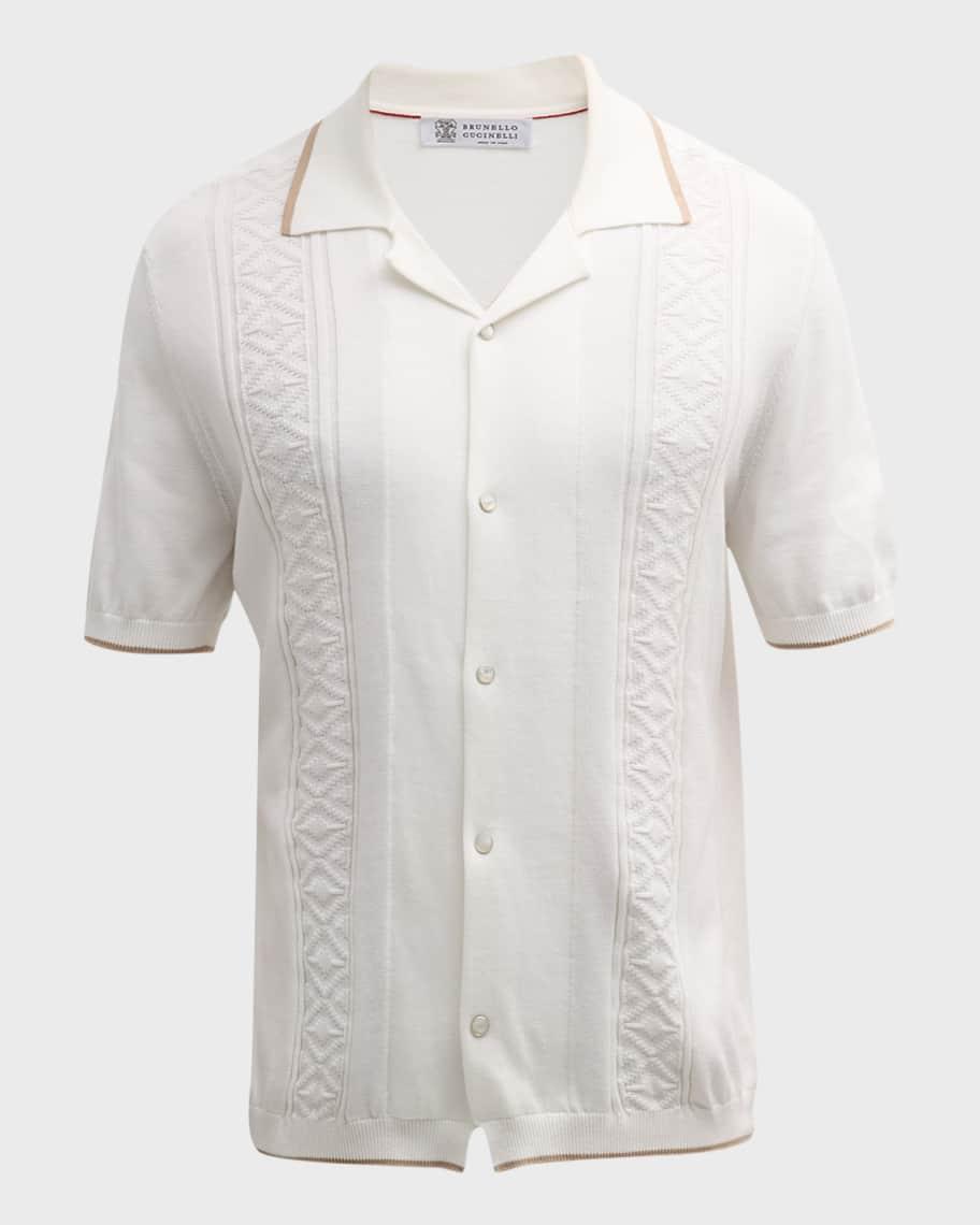 Men's Cotton Knit Camp Shirt Product Image