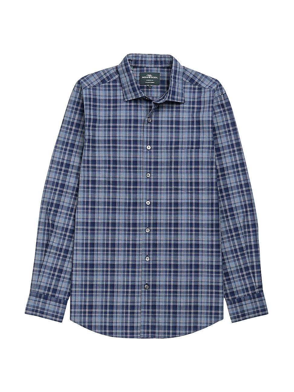 Mens Monavale Check Cotton Button-Front Shirt Product Image