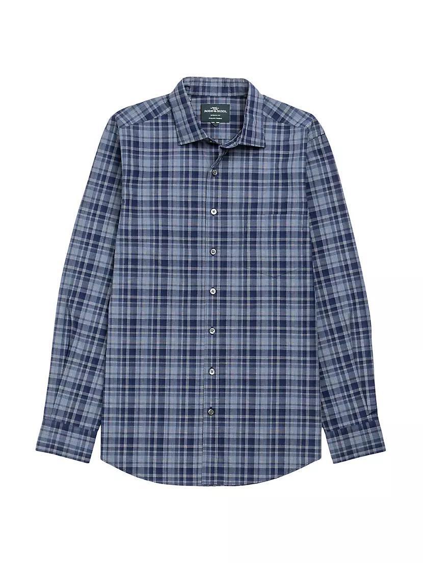 Monavale Check Cotton Button-Front Shirt Product Image