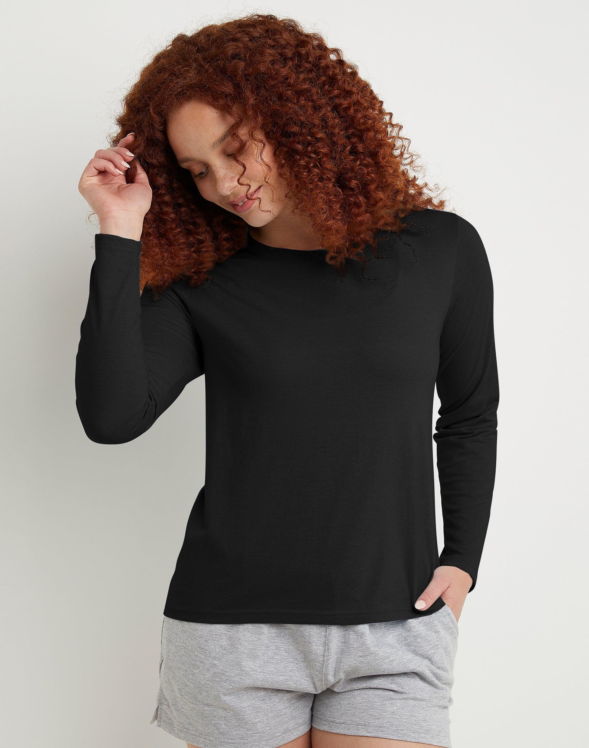 Womens Hanes Originals Long Sleeve Tri-Blend Tee Product Image