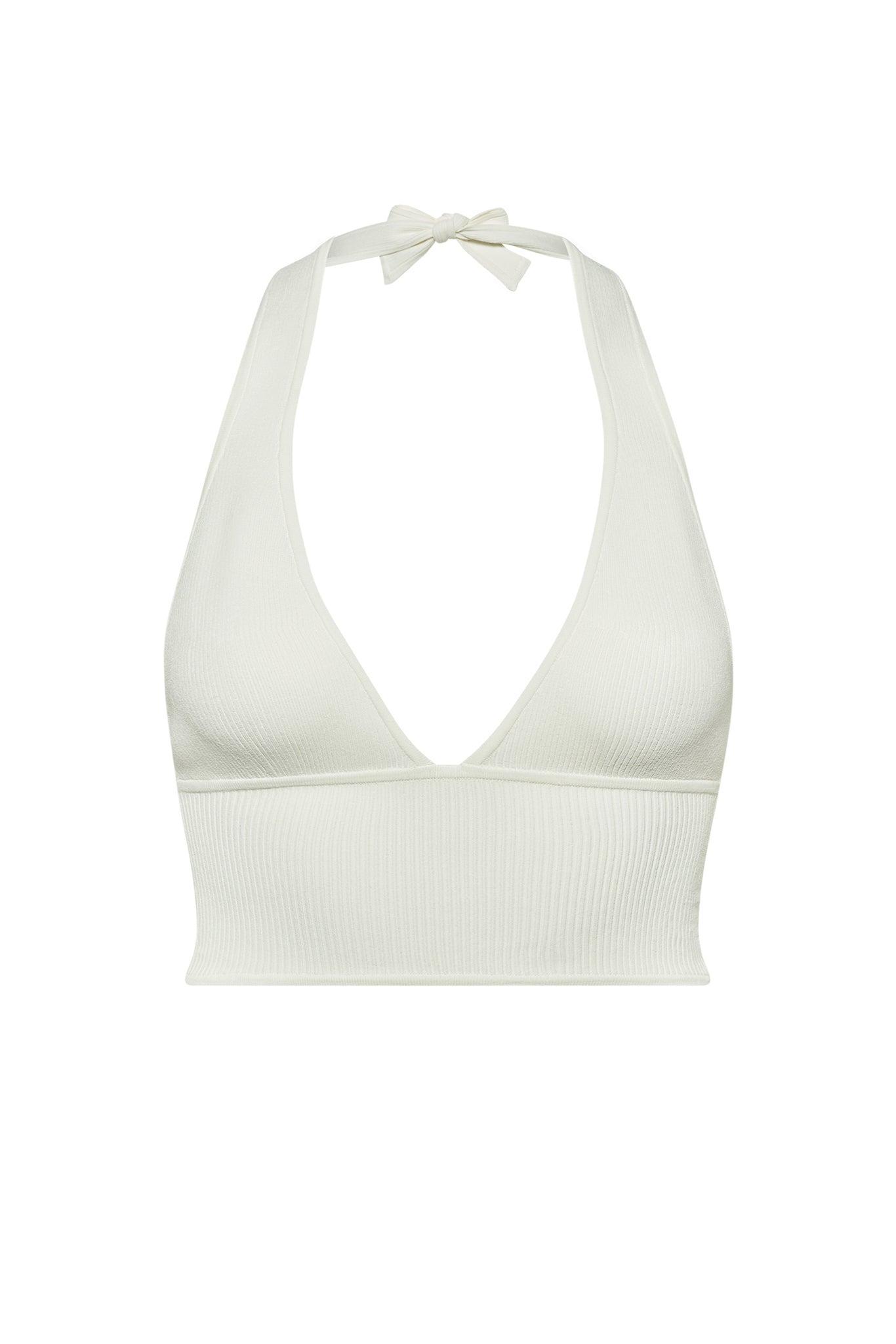 Laurel Canyon Knitwear Top - White Rib product image