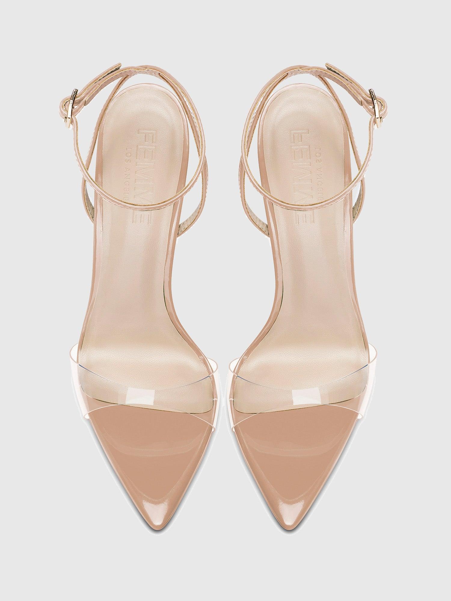 GG Heel Patent & PVC -  Nude Product Image