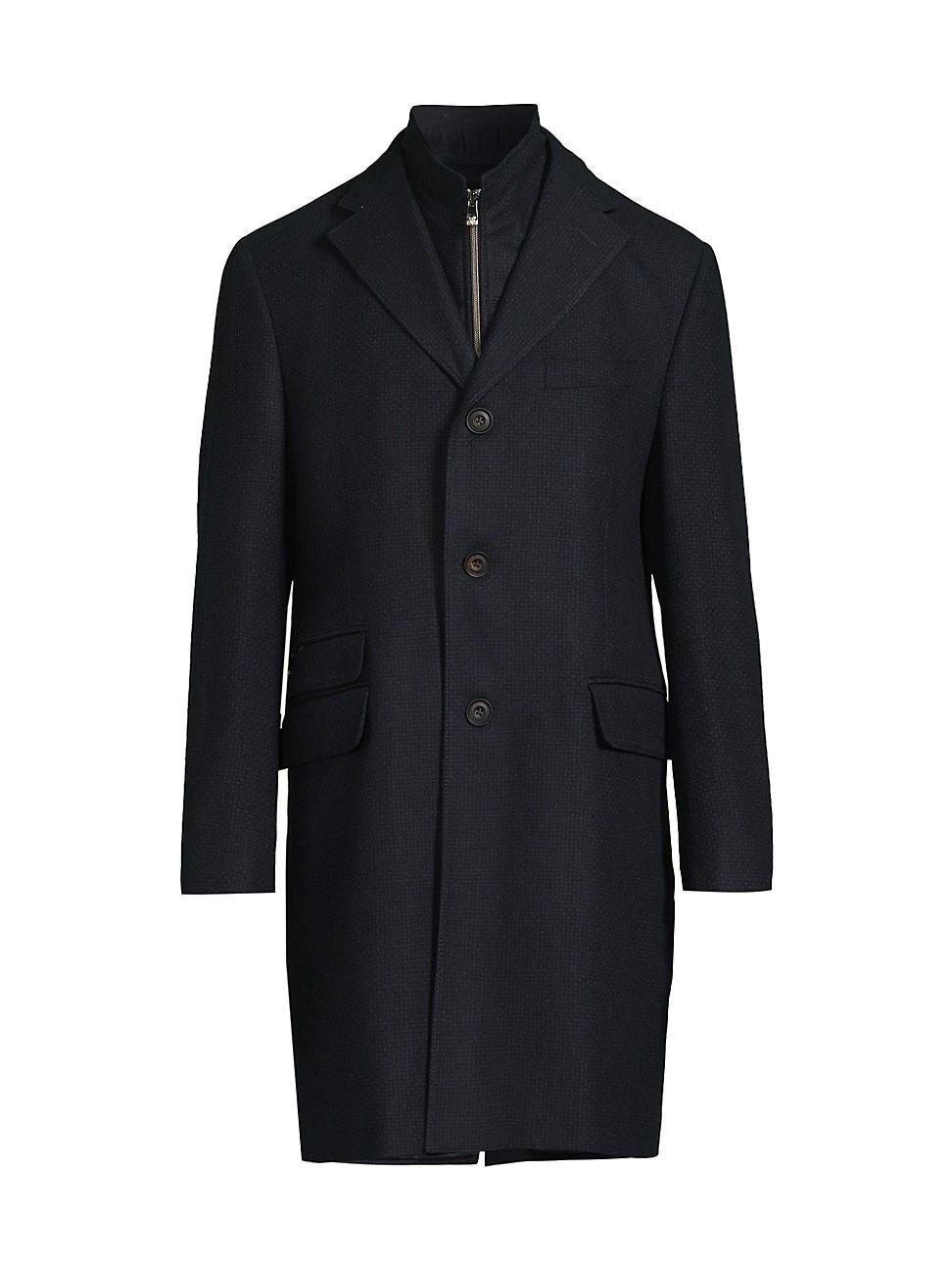 Mens ID Tailored Wool Coat Product Image