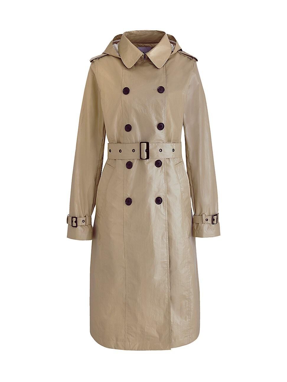 Womens Double-Breasted Trench Coat product image