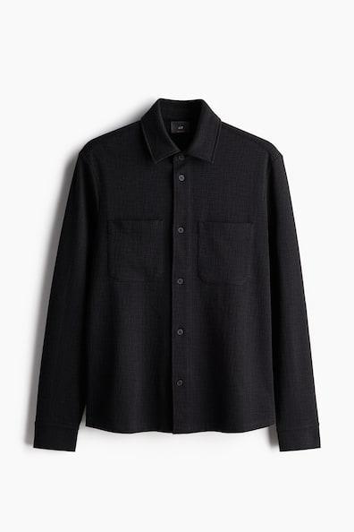 Regular Fit Structured Overshirt Product Image