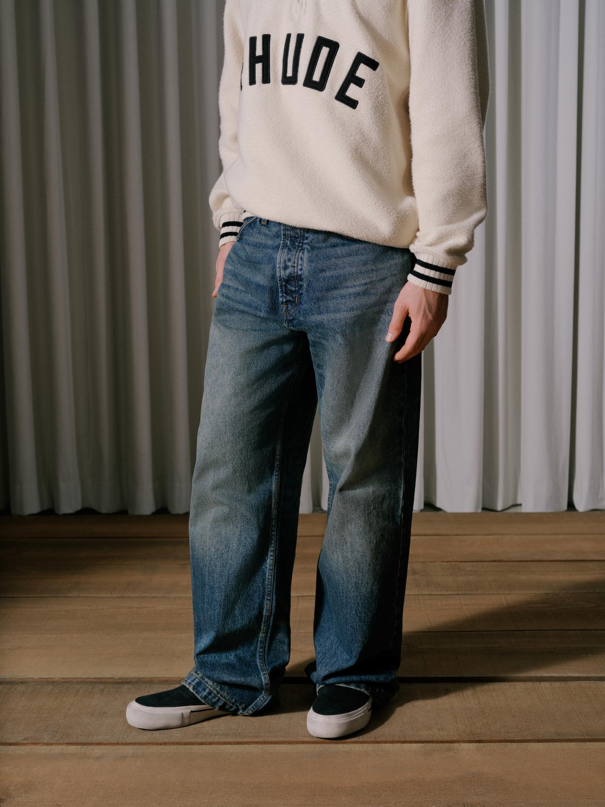 RHUDE QUARTER-ZIP VARSITY Male Product Image