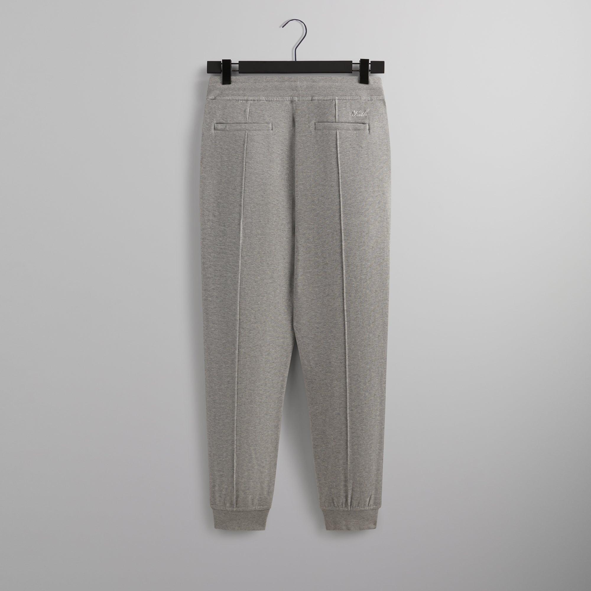 Kith Double Face Pierre Sweatpant - Mid Heather Grey Male Product Image