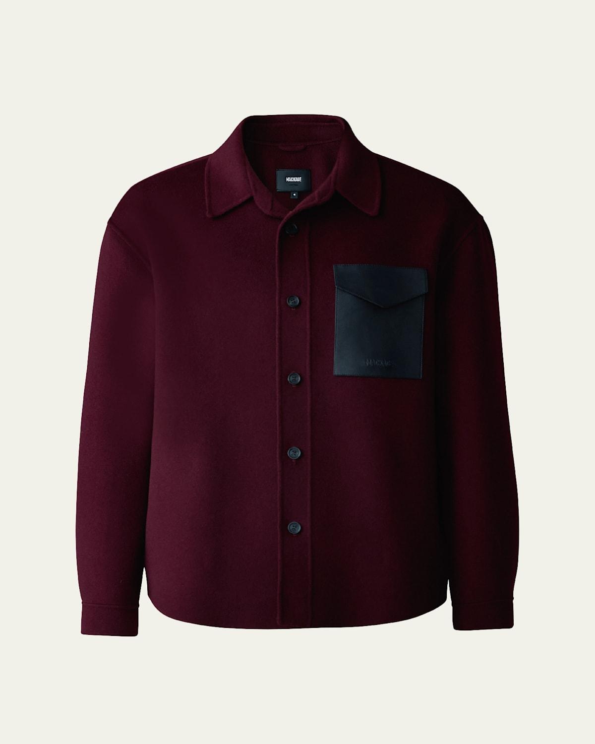 Mens Emmanuel Double-Face Wool Overshirt Product Image