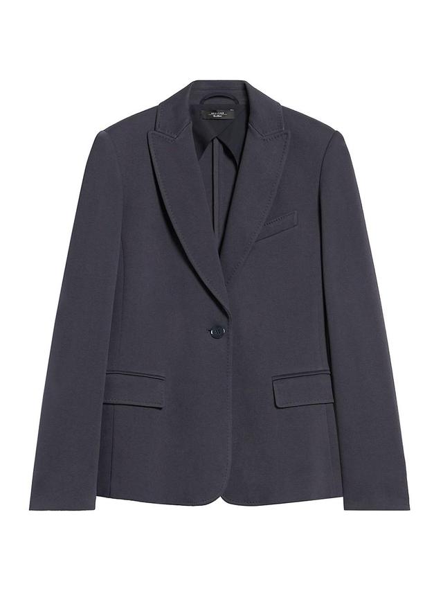 Womens Rosetta Single-Breasted Cotton-Blend Blazer Product Image