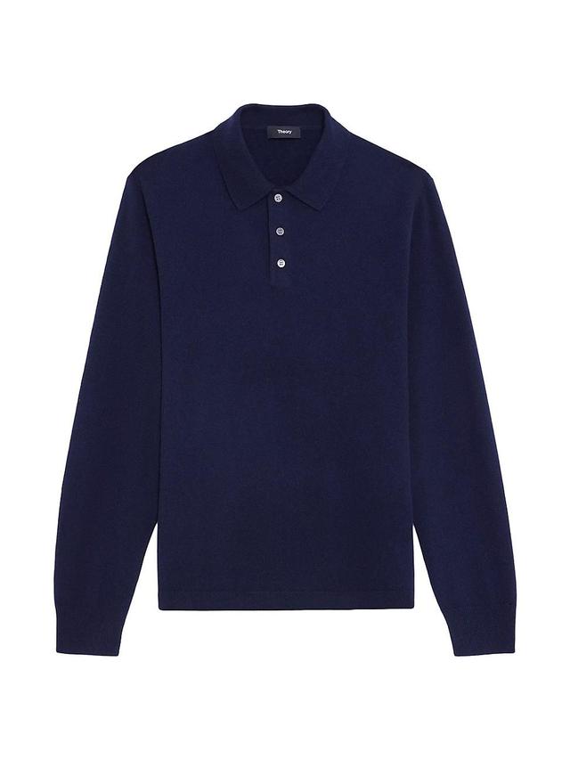 Mens Hilles Cashmere Polo Sweater Product Image