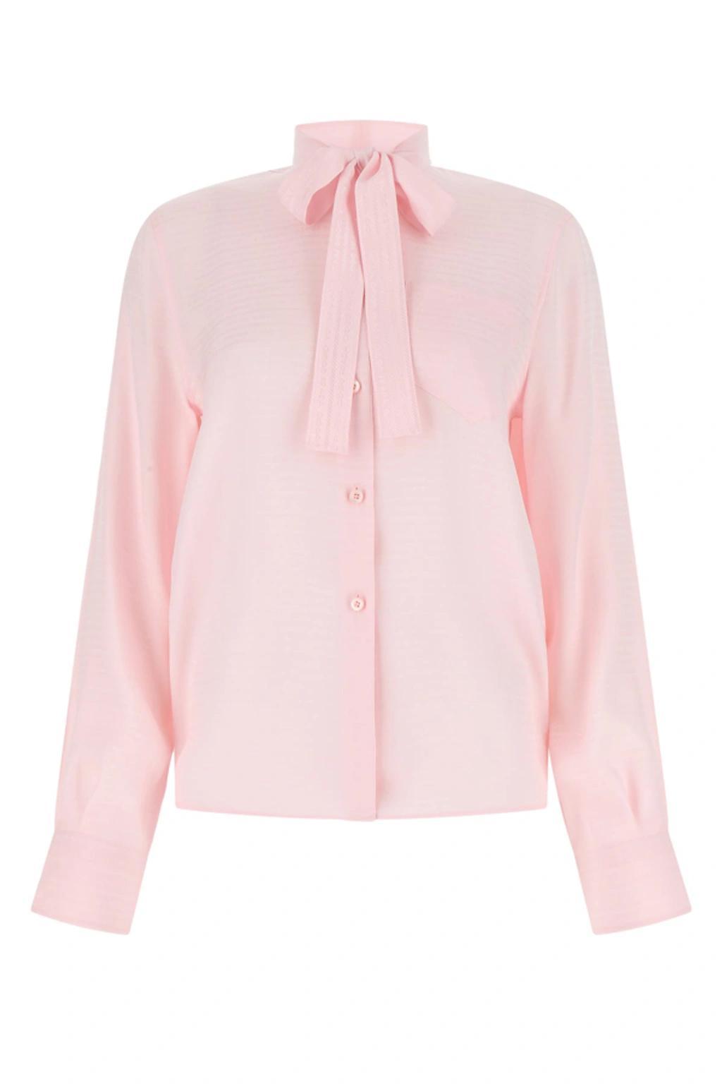 Pastel Pink Crepe Shirt Pink  Donna 46 Product Image