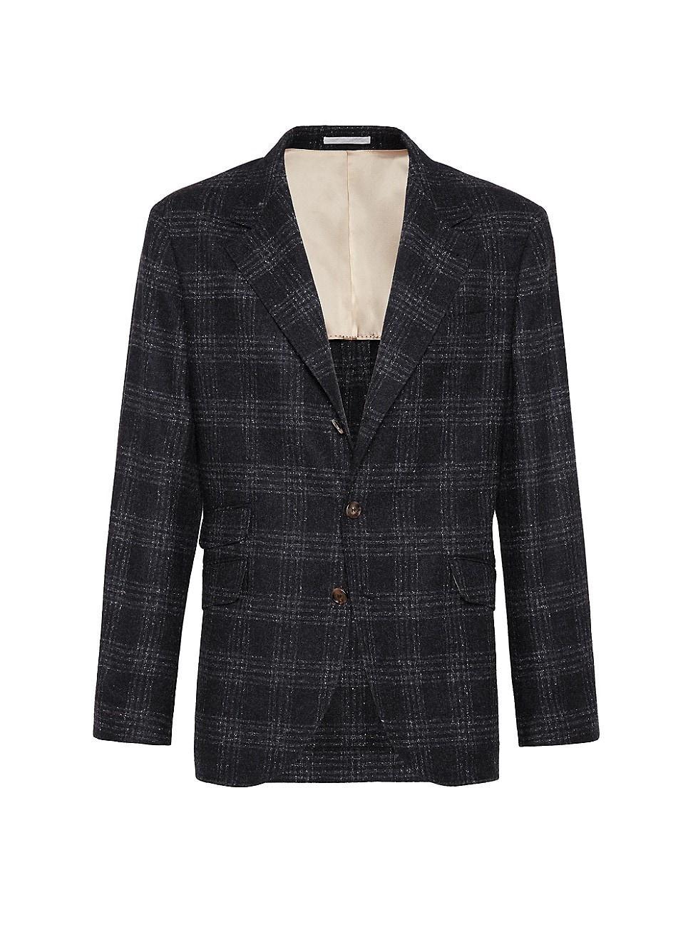 Mens Flecked Silk, Wool and Cashmere Blazer Product Image