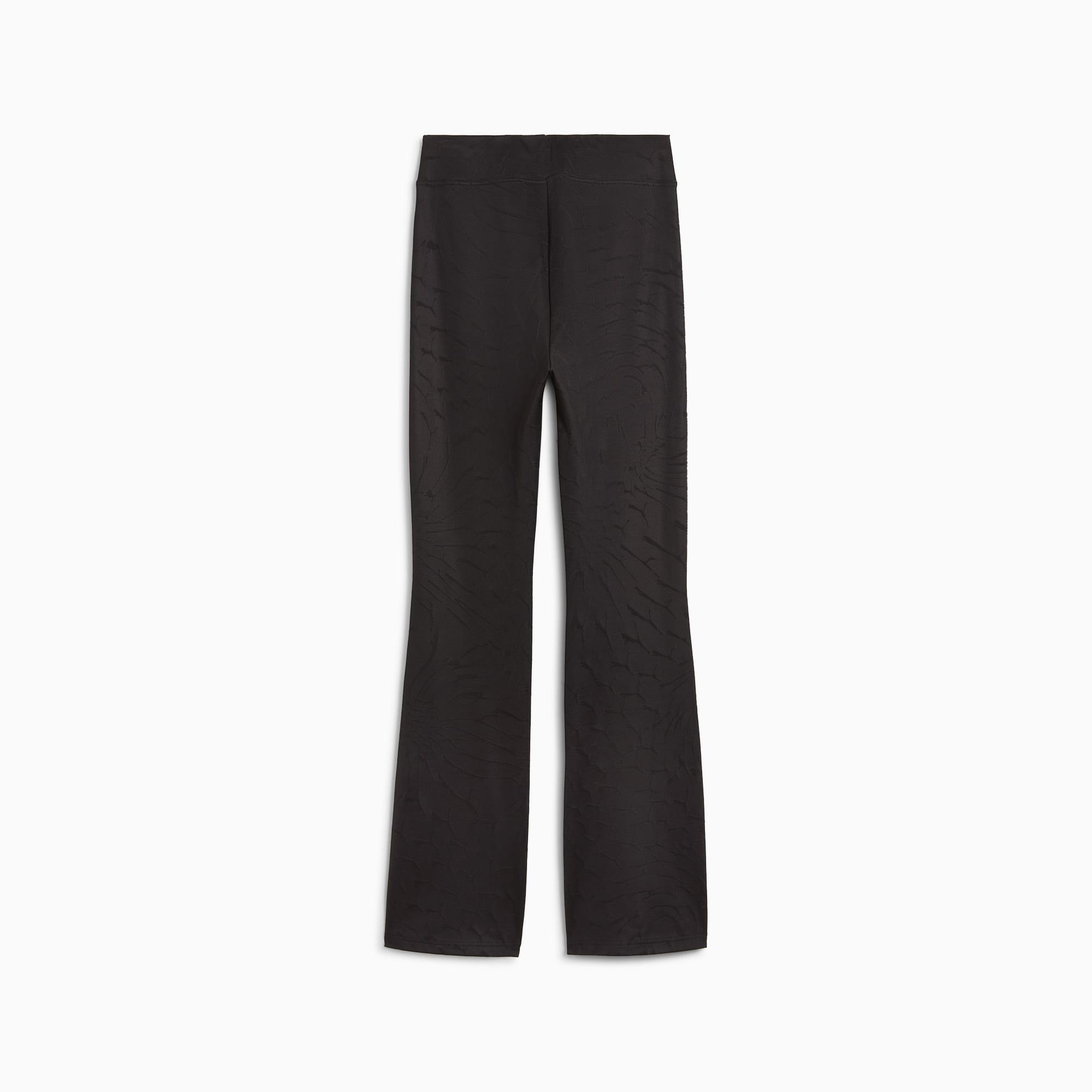 PUMA DARE TO Women's Textured Leggings in Midnight Plum/Aop Product Image